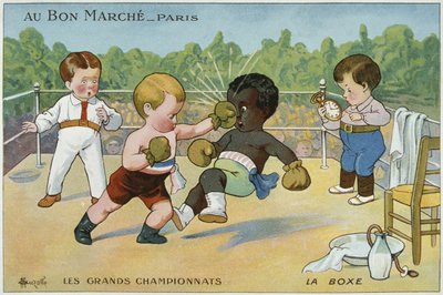 Promotional card for the Department store, Au Bon Marché, advertising 